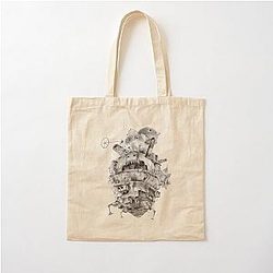 Howl's Castle Cotton Tote Bag