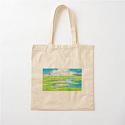 Howl's Castle Landscape Cotton Tote Bag
