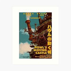 Howl's Moving Castle poster print