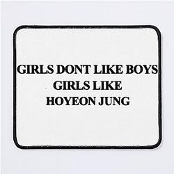 Girls don't like boys, Hoyeon Jung Design Mouse Pad