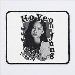 HoYeon Jung Korean Actress Black White Collage Design Mouse Pad