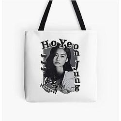 HoYeon Jung Korean Actress Black White Collage Design Tote Bag