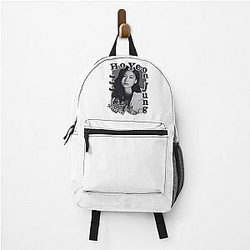 HoYeon Jung Korean Actress Black Collage Design Backpack
