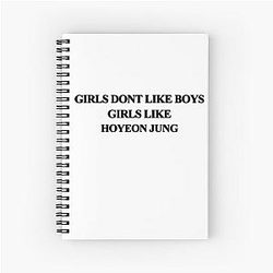 Girls Don't Like Boys - HoYeon Jung Spiral Notebook