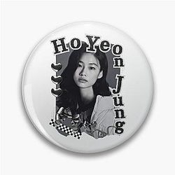 HoYeon Jung Korean Actress Black Collage Design Pin