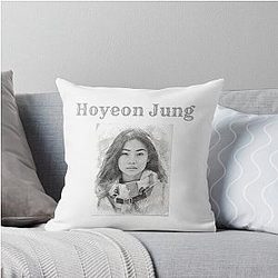 Hoyeon Jung Throw Pillow