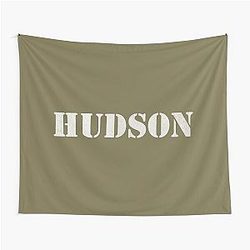 Hudson Army Military Distressed Stencil Design Tapestry