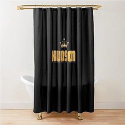 Hudson Personalized Custom Name Design for Men, Teens, and Boys Shower Curtain