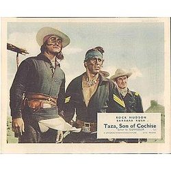 Taza Son of Cochise Original Lobby Card Rock Hudson Rex Reason Gregg Palmer