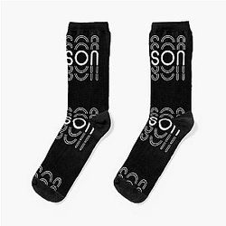 Name Hudson in White Style Socks