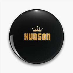 Hudson Personalized Custom Name Design Pin for Men Teens and Boys