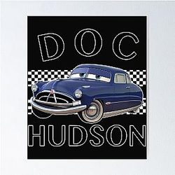 Cars Boys Doc Hudson Poster