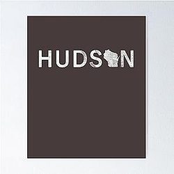 Hudson Wisconsin Map Poster