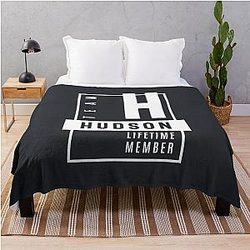 Hudson Personalized Name Birthday Gift Throw Blanket