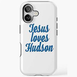Jesus love Hudson iPhone Case