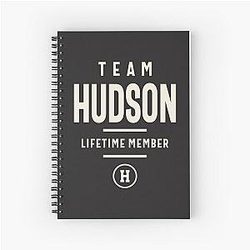 Team Hudson - Lifetime Member Spiral Notebook
