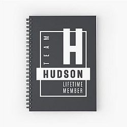 Hudson Personalized Birthday Gift Spiral Notebook