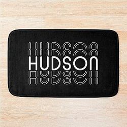 Hudson in Black and White Bath Mat