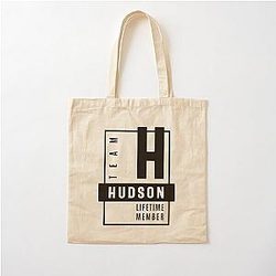 Hudson Personalized Name Birthday Gift Cotton Tote Bag