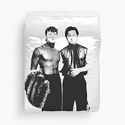 Hudson Williams and Connor Storrie Duvet Cover