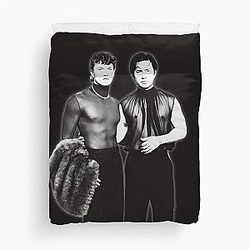 Hudson Williams and Connor Storrie Duvet Cover