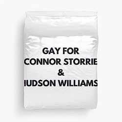 Gay for Connor Storrie and Hudson Williams Duvet Cover