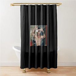 Hudson Williams Black Swan MetGal Shower Curtain