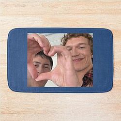 Hudson Williams and Connor Storrie Heart Bath Mat