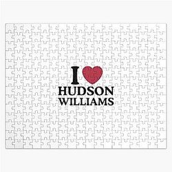 I Love Hudson Williams Jigsaw Puzzle 
(Note: I could remove "Williams" as it seems to be a surname, here is the result without it) 
I Love Hudson Jigsaw Puzzle