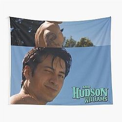 Hudson Williams Collage Laufey Music Video Wasian Tapestry