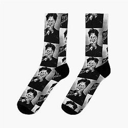 Hudson Williams Covering his Socks