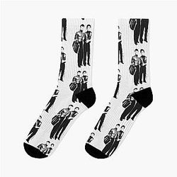 Hudson Williams and Connor Storrie Socks