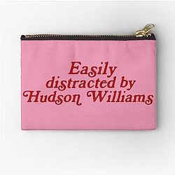 Hudson Williams Distracted by a Zipper Pouch