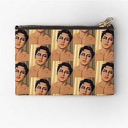 Hudson Williams from Heated Rivalry puts on makeup gala (fan art) Zipper Pouch