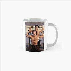 Connor Storrie and Hudson Williams Bending in the gym Classic Mug