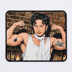 Hudson Williams from Heated Rivalry and his Muscles Mouse Pad
