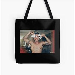Hudson Williams Black Swan Met Gala All Over Print Tote Bag