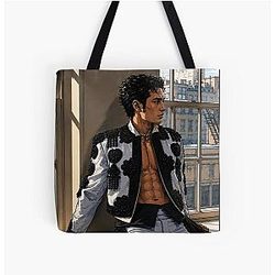 Hudson Williams from Heated Rivalry puts on sexy gala fan art All Over Print Tote Bag