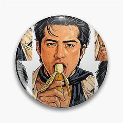 Hudson Williams eating a banana pin