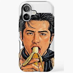Hudson Williams eating a banana iPhone Tough Case