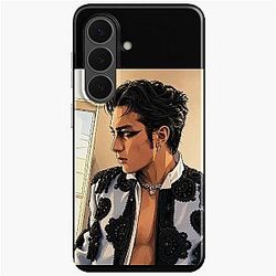 Hudson Williams from Heated Rivalry puts Gala close-up fan art Samsung Galaxy Soft Case
