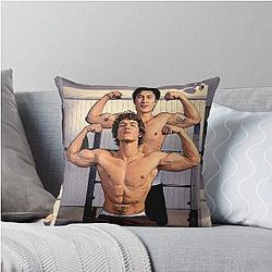 Connor Storrie Hudson Williams (fan art) Bending in the gym Throw Pillow