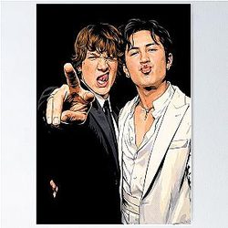 Hudson Williams and Connor Storrie Bonding Golden Globes Fan Art Poster