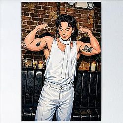 Hudson Williams from Heated Rivalry and his muscles Poster
