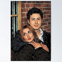 Hudson Williams and Sophie Nélisse from Heated Rivalry Poster