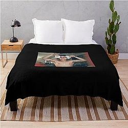 Hudson Williams Black Swan Met Gala Throw Blanket