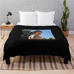Hudson Williams Shirtless Throw Blanket