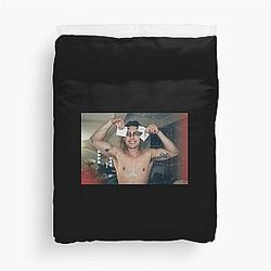 Hudson Williams Black Swam Met Gala Duvet Cover