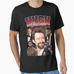Hugh Jackman Retro Style Essential T-Shirt 
becomes: Hugh Jackman Retro Essential T-Shirt