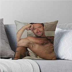 Hugh Jackman throw pillow